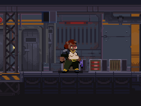 Pixel art character artwork: Orc Character Design
